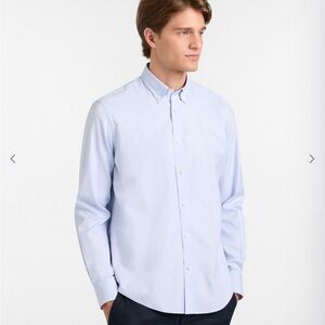 New Mens Harmont & Blaine Essentials Plain Coloured Cotton Button Down Shirt